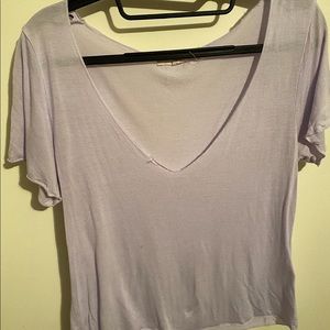 Purple V Neck